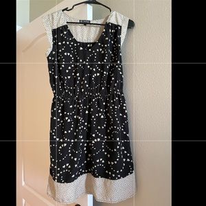 Black and cream dress